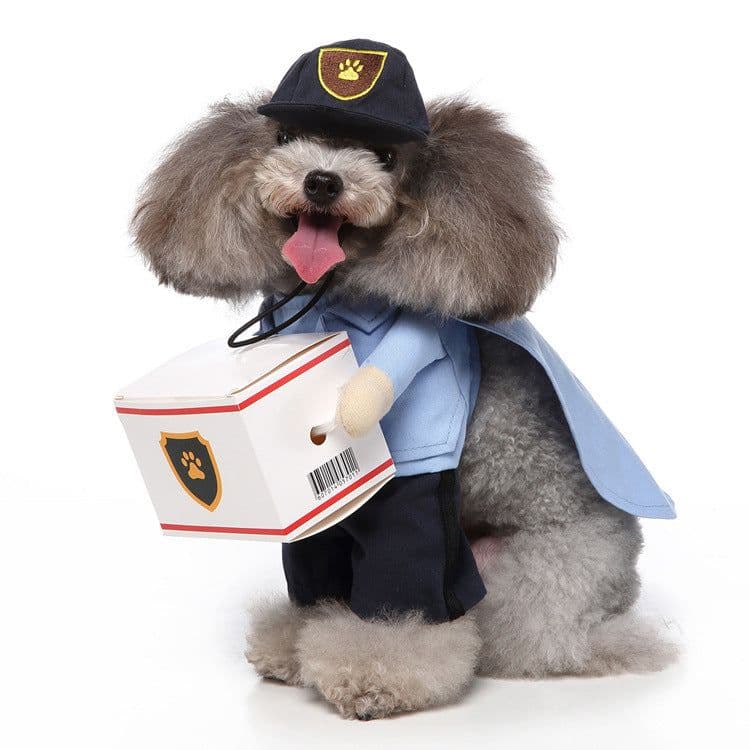 image-Cosplay Pet Supplies Standing Outfit Funny Dog Clothes Upright Outfit Halloween Christmas Dress Up Pet Outfit