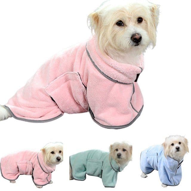 image-Quick-drying Pet Absorbent Towel Dog Bathrobe Pet Dog Bath Towel For Dogs Cats Microfiber Absorbent Pet Drying Towel Pet Supplies Pet Products