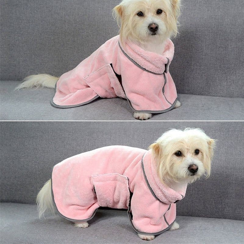image-Quick-drying Pet Absorbent Towel Dog Bathrobe Pet Dog Bath Towel For Dogs Cats Microfiber Absorbent Pet Drying Towel Pet Supplies Pet Products