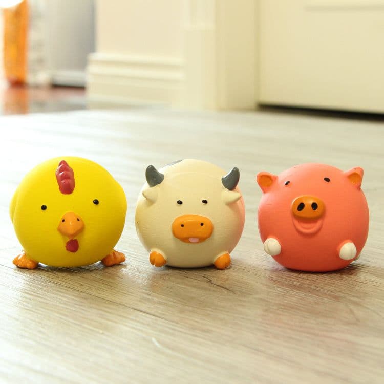 image-Pet Dog Toy Natural Latex Sound Resistant To Teeth Grinding