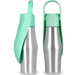 image-New Portable Pet Dog Water Bottle Soft Silicone Leaf Design For Dog Pets Outdoor Travel Drinking Bowls Water Dispenser