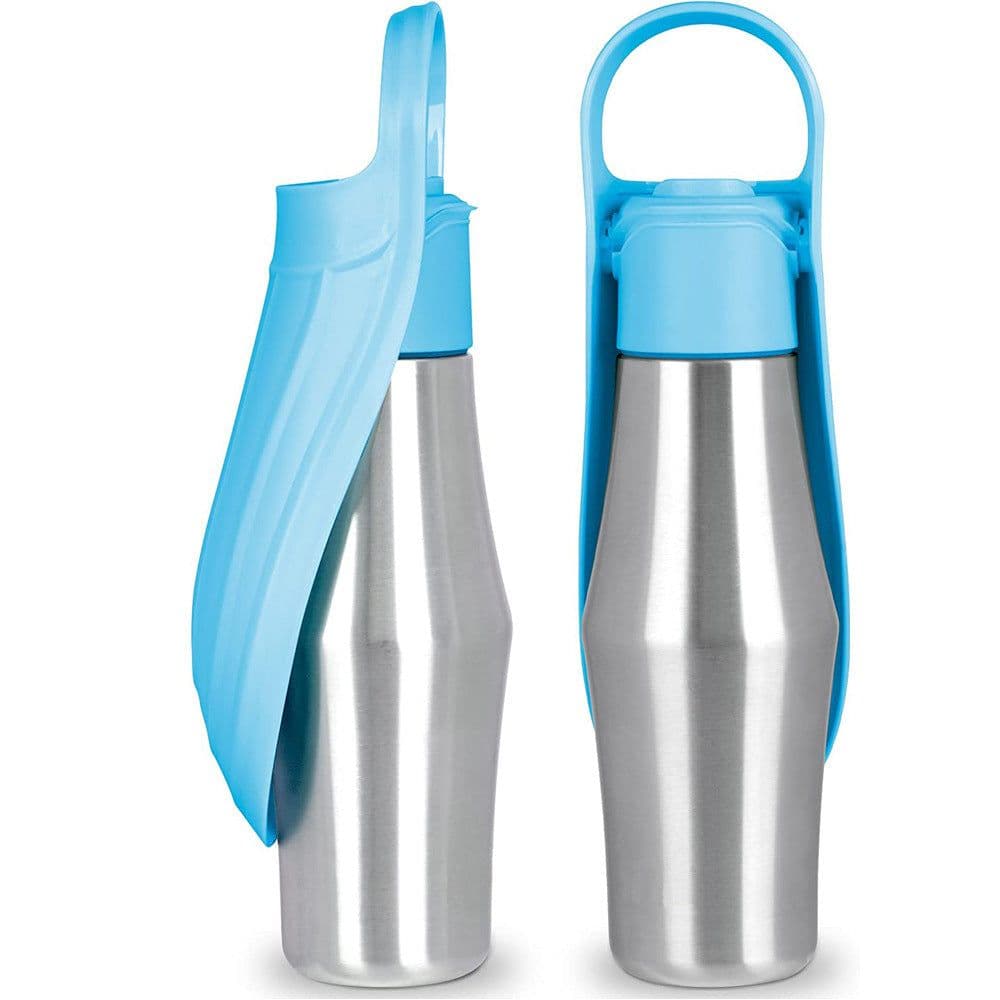 image-New Portable Pet Dog Water Bottle Soft Silicone Leaf Design For Dog Pets Outdoor Travel Drinking Bowls Water Dispenser