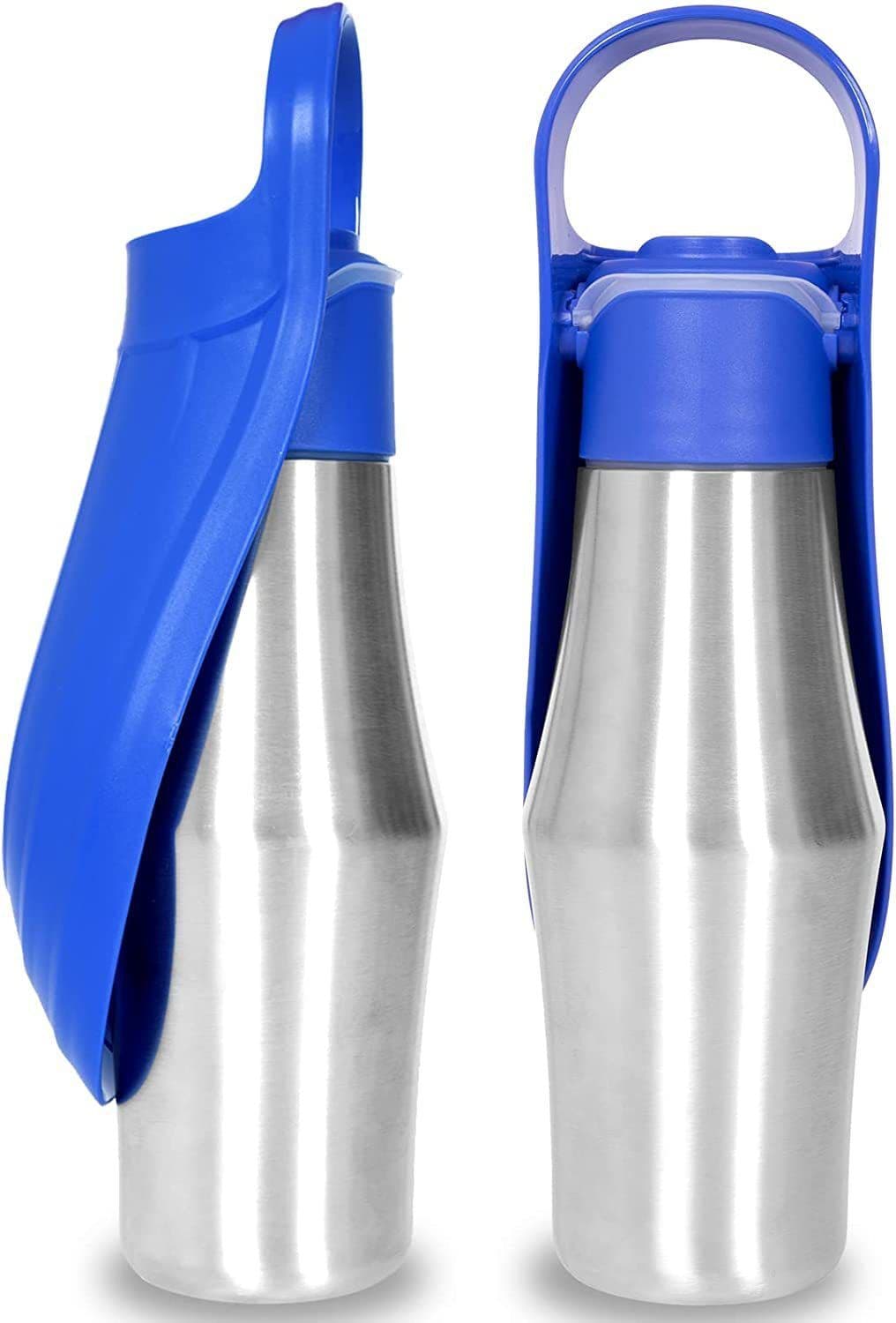 image-New Portable Pet Dog Water Bottle Soft Silicone Leaf Design For Dog Pets Outdoor Travel Drinking Bowls Water Dispenser