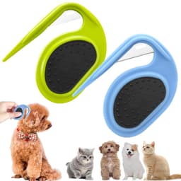 image-New Cat Dog Comb Pet Open Knot Comb Cat Puppy Hair Fur Shedding Grooming Trimmer Comb Blade Comb Cat Brush