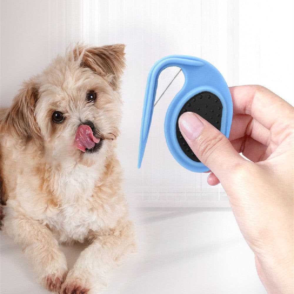 image-New Cat Dog Comb Pet Open Knot Comb Cat Puppy Hair Fur Shedding Grooming Trimmer Comb Blade Comb Cat Brush