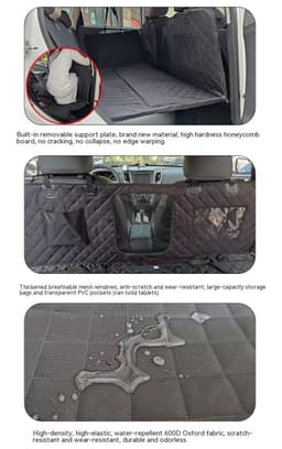 image-600D Oxford Cloth Waterproof Surrounded Lengthened Load Bearing Car Pet Mat