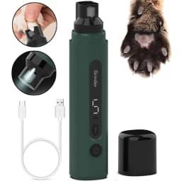 image-Dog Nail Grinder Electric Pet Nail Trimmers Rechargeable Cat Nail Grinders Super Quiet With 5-Speed Setting For Small Medium Large Dogs Cats Claw Care Pet Products
