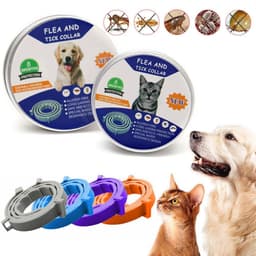 image-Pet Collar Silicone Adjustable Dogs And Cats Collar Protection Anti-mosquitoes Insect Repellent Pet Supplies