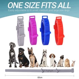 image-Pet Collar Silicone Adjustable Dogs And Cats Collar Protection Anti-mosquitoes Insect Repellent Pet Supplies