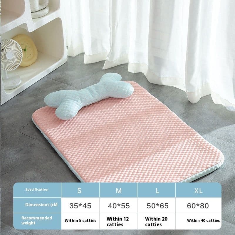 image-Dog Bed Breathable Cooling Spring Summer Pet Sleeping Mat For Small Medium Dogs Cats Soft Non-slip Dog Kennel Pet Supplies Pet Products