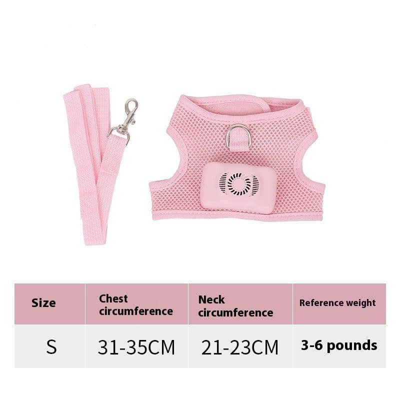 image-Pets Dog Vest Chest Strap Harness Air Conditioner Cooling And Breathable With Air Conditioner Pet Products