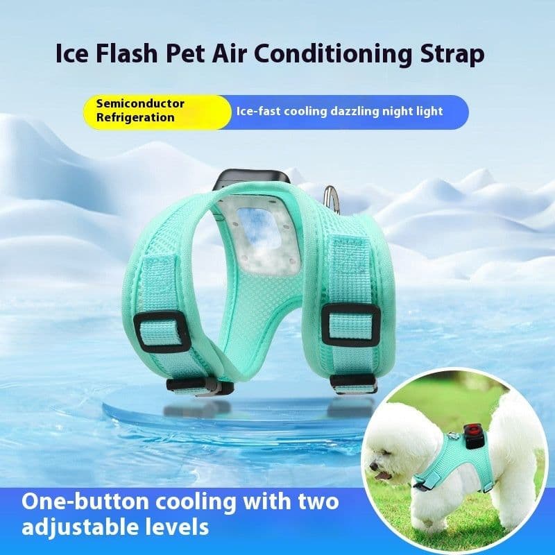 image-Pets Dog Vest Chest Strap Harness Air Conditioner Cooling And Breathable With Air Conditioner Pet Products
