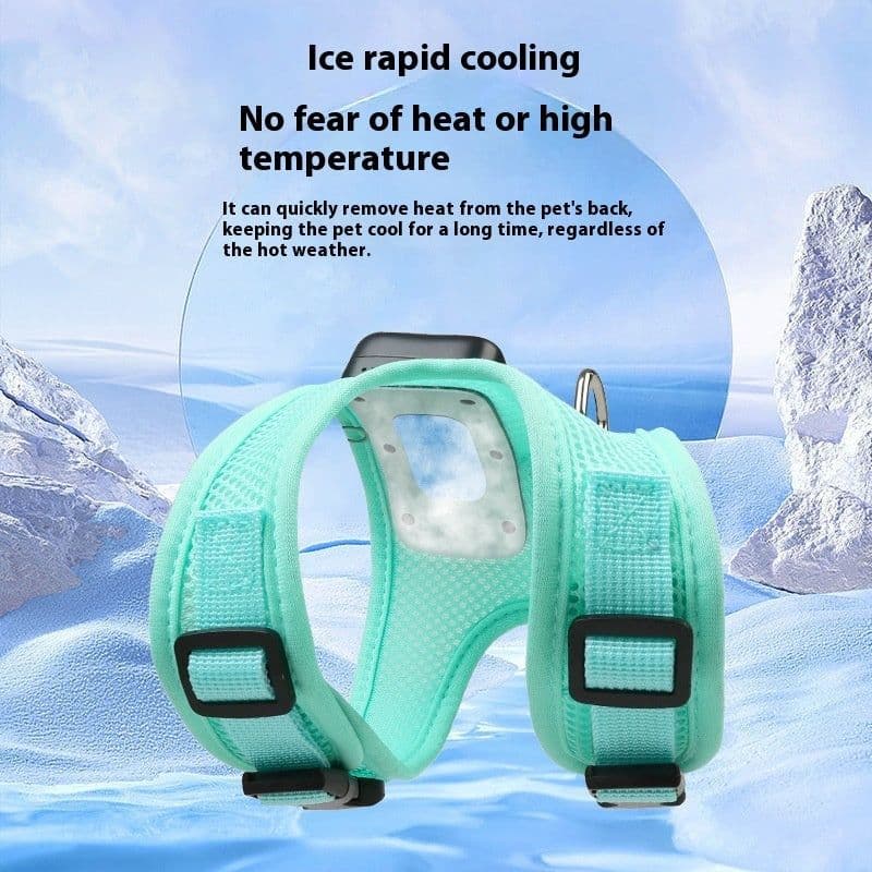 image-Pets Dog Vest Chest Strap Harness Air Conditioner Cooling And Breathable With Air Conditioner Pet Products
