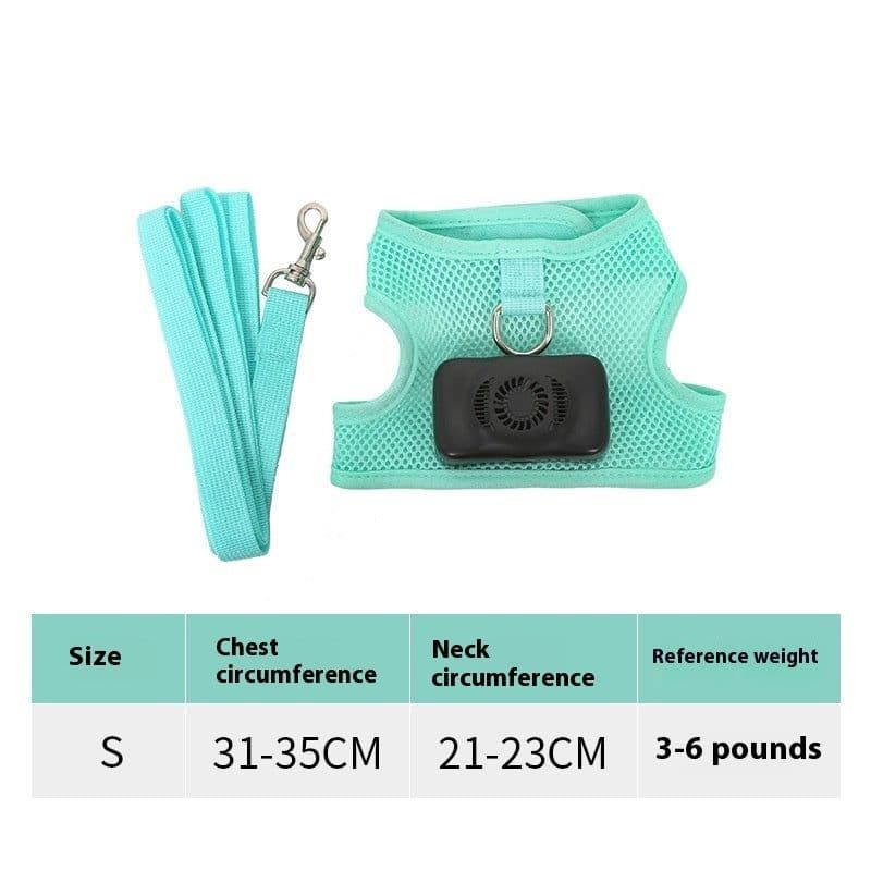 image-Pets Dog Vest Chest Strap Harness Air Conditioner Cooling And Breathable With Air Conditioner Pet Products