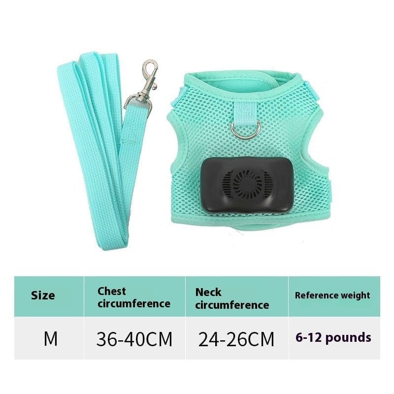 image-Pets Dog Vest Chest Strap Harness Air Conditioner Cooling And Breathable With Air Conditioner Pet Products