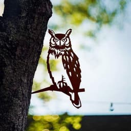 image-Bird Art Outdoor Garden Statues Backyard Lawn Stakes Metal Yard Decor Gift Garden Statues Decoration Ornament