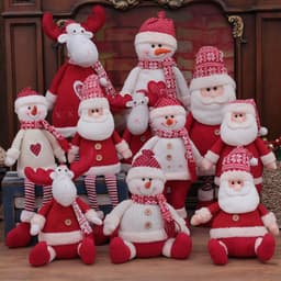image-Christmas Decorations For Home Big Santa Claus Doll Children Xmas New Year Gift Christmas Tree Decor Wedding Party Supplies
