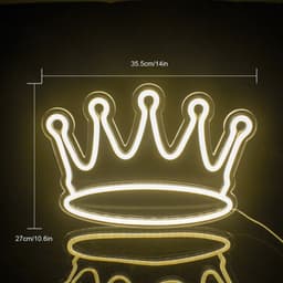 image-Hot Sale Internet Celebrity Atmosphere Luminous Crown Neon Light Ins Wind Decorative LED Lights Custom