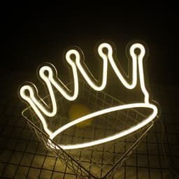 image-Hot Sale Internet Celebrity Atmosphere Luminous Crown Neon Light Ins Wind Decorative LED Lights Custom