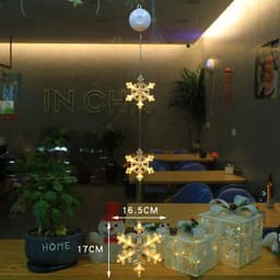 image-Christmas 3pcs LED Light Star Xmas Tree Hanging Sucker Lamp Window Ornaments Decoration For Home Xmas Navidad New Year Decor Christmas Decorations
