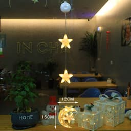 image-Christmas 3pcs LED Light Star Xmas Tree Hanging Sucker Lamp Window Ornaments Decoration For Home Xmas Navidad New Year Decor Christmas Decorations