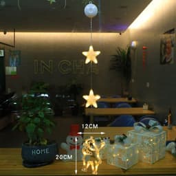 image-Christmas 3pcs LED Light Star Xmas Tree Hanging Sucker Lamp Window Ornaments Decoration For Home Xmas Navidad New Year Decor Christmas Decorations