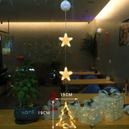 image-Christmas 3pcs LED Light Star Xmas Tree Hanging Sucker Lamp Window Ornaments Decoration For Home Xmas Navidad New Year Decor Christmas Decorations