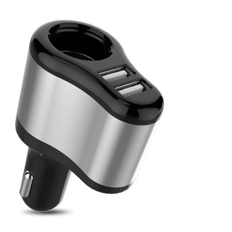image-Car Charger One For Three Car Cigarette Lighter Dual Usb Fast Charge Transfer Interface Universal Smart Phone Car Charger