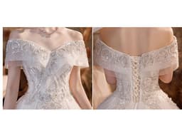image-Wedding Dress Trailing Heavy Industry One-shoulder Bridal Temperament Female Forest Super Fairy Dream Starry Sky Skirt