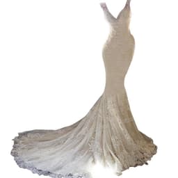image-Sexy Halter Brigade Shooting Seaside Beach Location Mermaid Tail Light Wedding Dress