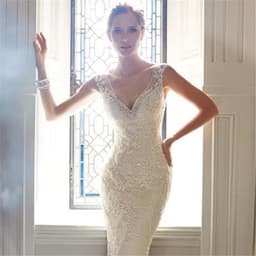 image-Sexy Halter Brigade Shooting Seaside Beach Location Mermaid Tail Light Wedding Dress