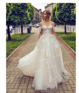 image-Angel Wedding Dress Sen-Line Super Fairy One-Shoulder Bridal Travel