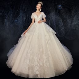 image-Bride Large Size Covering Pregnant Belly, Main Yarn, Small French Covering Arm, Trailing