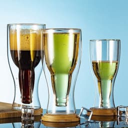 image-Creative Cocktail Wineglass Mug Double Wall Mugs Beer Wine Glasses Whiskey Champagne Glass