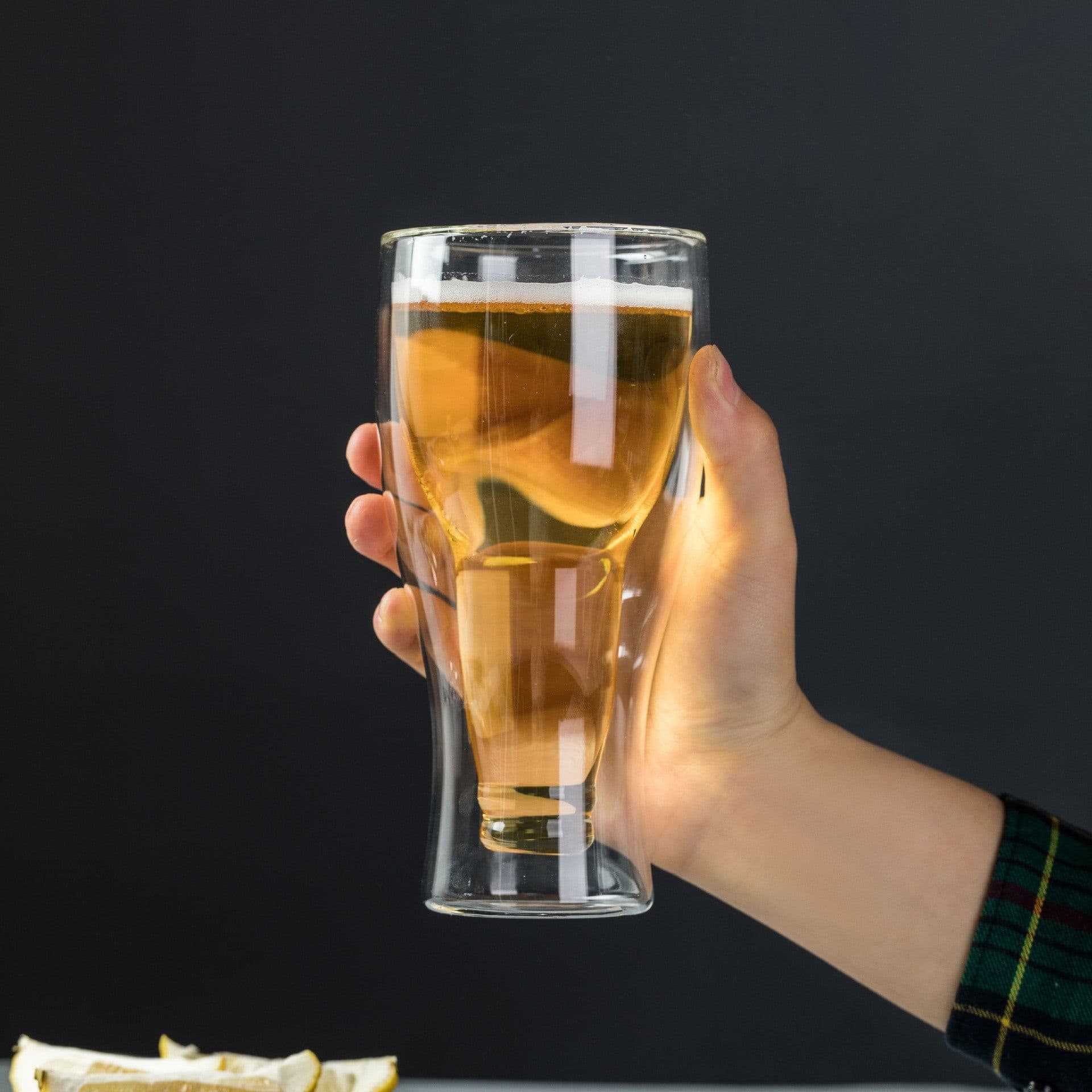 image-Creative Cocktail Wineglass Mug Double Wall Mugs Beer Wine Glasses Whiskey Champagne Glass