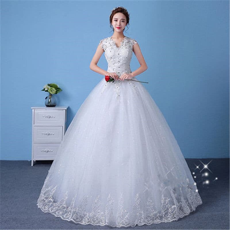 image-Wedding Dress Bridal Sleeves Wedding Wedding Dress Was Thin And Thin