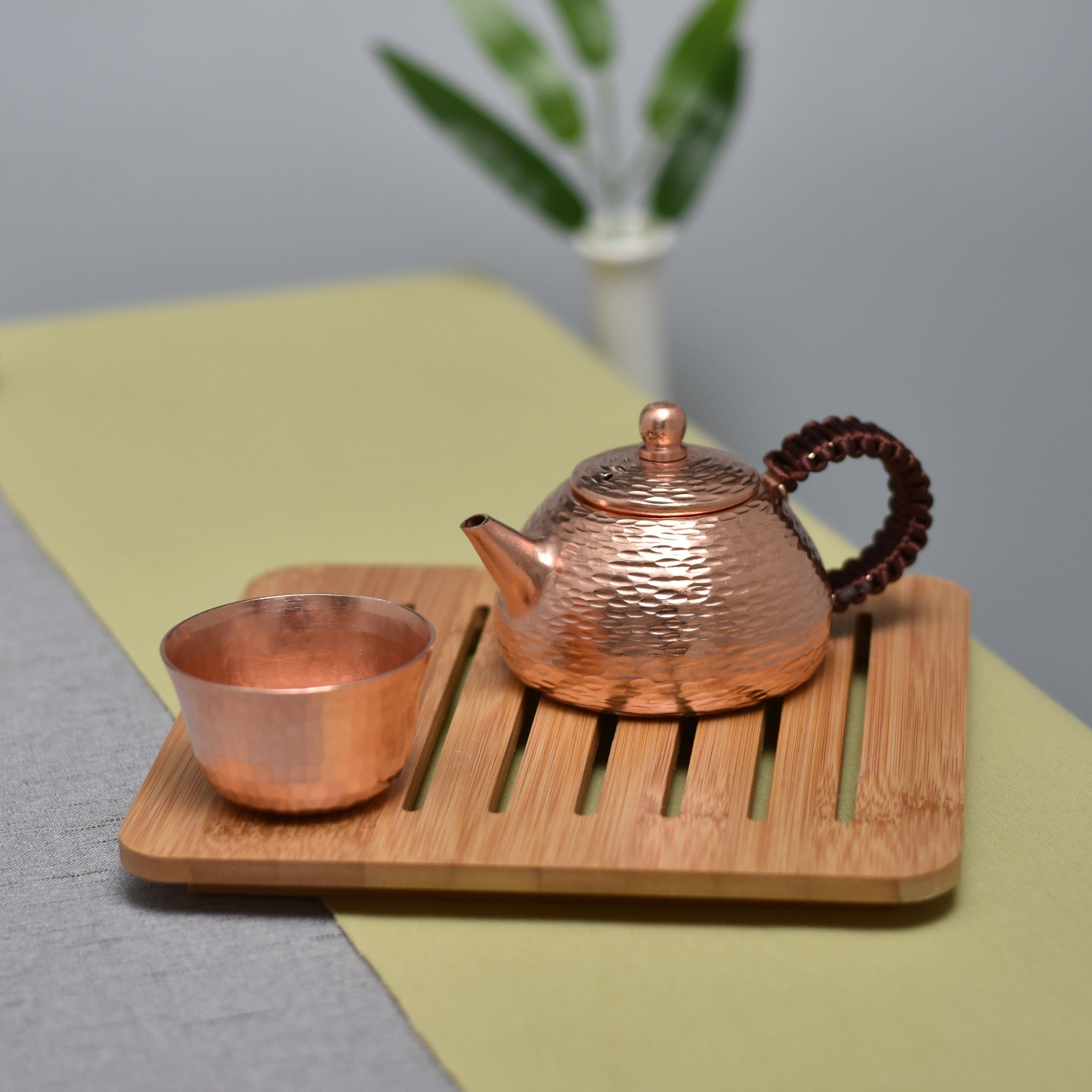 image-Pure Red Copper Handmade Copper Kettle Pure Copper Kettle
