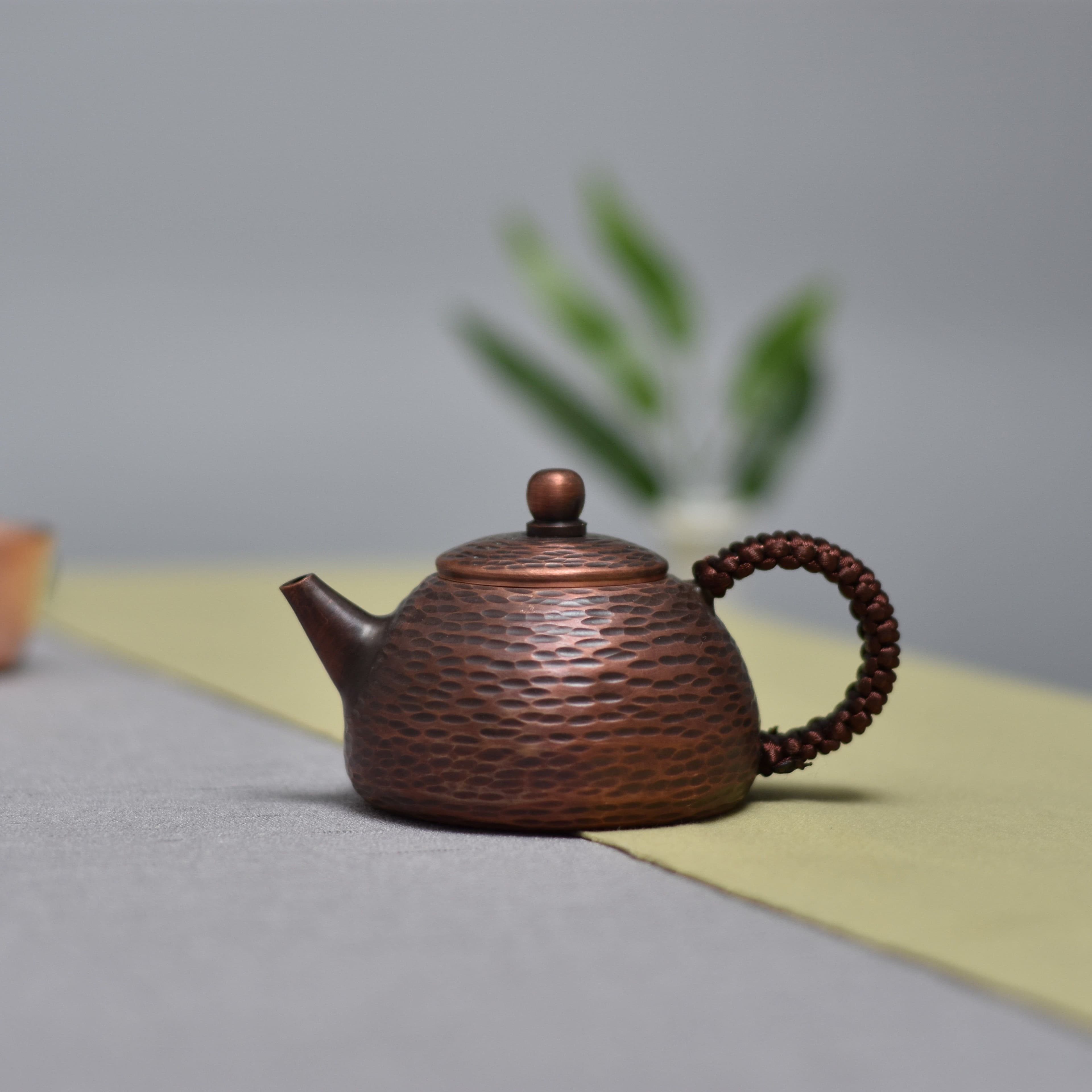 image-Pure Red Copper Handmade Copper Kettle Pure Copper Kettle