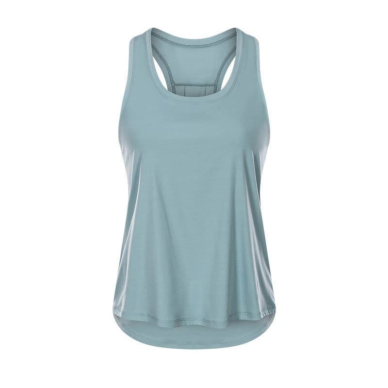 image-Women's Sports Nude Sleeveless Yoga Uniform Blouse