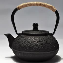 image-Particle Cast Iron Kettle Handmade Uncoated Kettle Kung Fu Tea Set