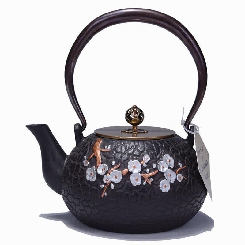 image-Particle Cast Iron Kettle Handmade Uncoated Kettle Kung Fu Tea Set