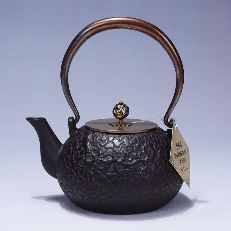 image-Particle Cast Iron Kettle Handmade Uncoated Kettle Kung Fu Tea Set
