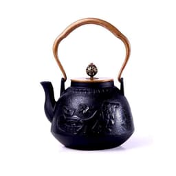 image-Particle Cast Iron Kettle Handmade Uncoated Kettle Kung Fu Tea Set