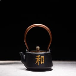 image-Particle Cast Iron Kettle Handmade Uncoated Kettle Kung Fu Tea Set