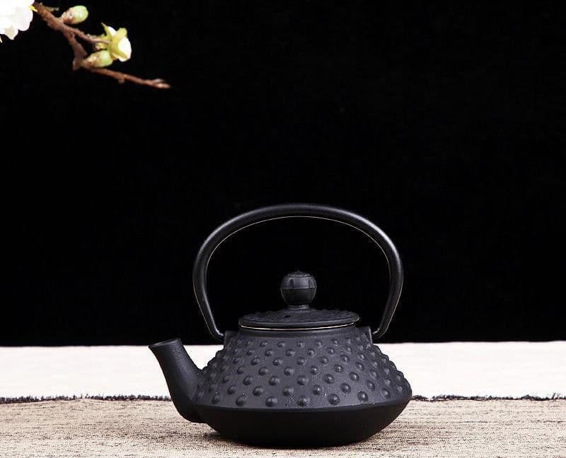 image-Particle Cast Iron Kettle Handmade Uncoated Kettle Kung Fu Tea Set