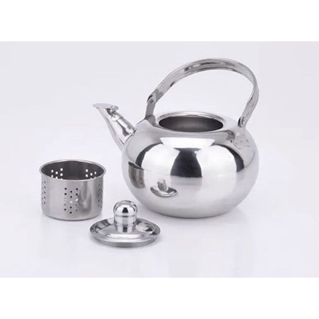 image-Thickened Stainless Steel Kettle Kettle Teapot Hot Milk Kettle Yellow Kettle Spherical Kettle