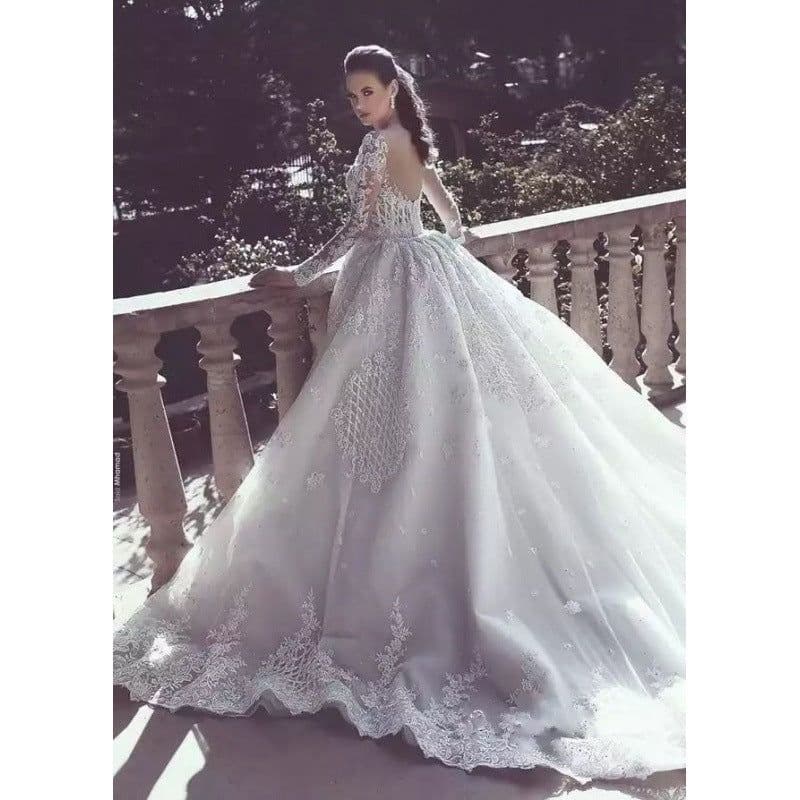 image-Africa Mermaid Wedding Dresses Long Sleeves Bridal Gowns