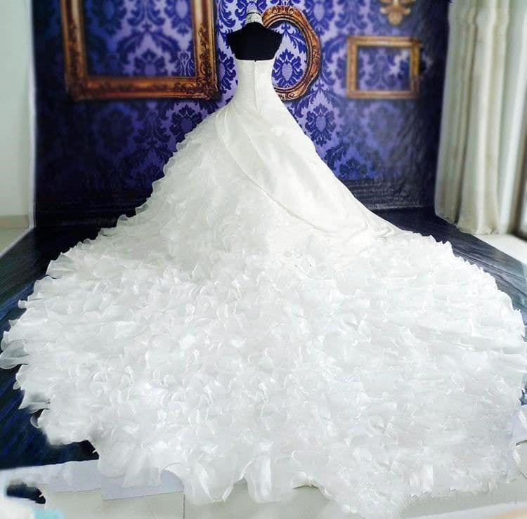 image-Wedding Dress Wholesale, Wedding High-end Wedding Dress With Big Tail