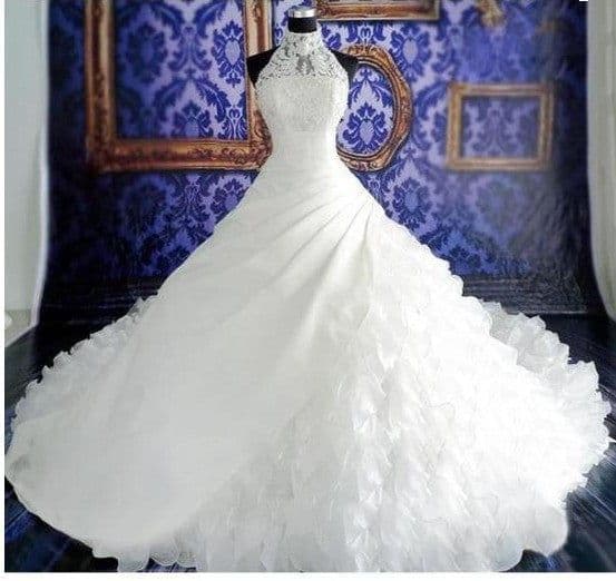 image-Wedding Dress Wholesale, Wedding High-end Wedding Dress With Big Tail