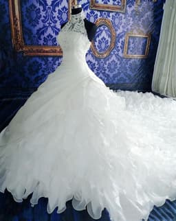 image-Wedding Dress Wholesale, Wedding High-end Wedding Dress With Big Tail